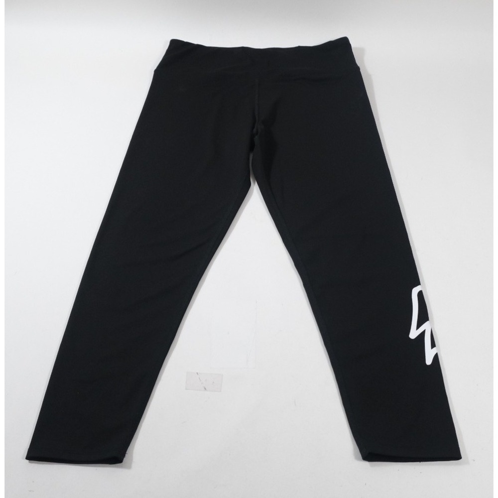 Betsey Johnson Leggings Womens L Black Lightning Bolt  Activewear‎ Yoga